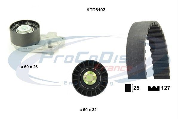 PROCODIS FRANCE Комплект ремня ГРМ KTD8102